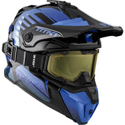CKX Helmet with goggles TITAN Avid Blue