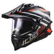 LS2 MX701 C EXPLORER EDGE Helmet Black Fluo Orange