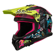 LS2 MX708 FAST II ŠALMAS - GORILLA Purple H-V Yellow