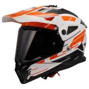 LS2 MX702 PIONEER 2 NAMIB Helmet White Orange