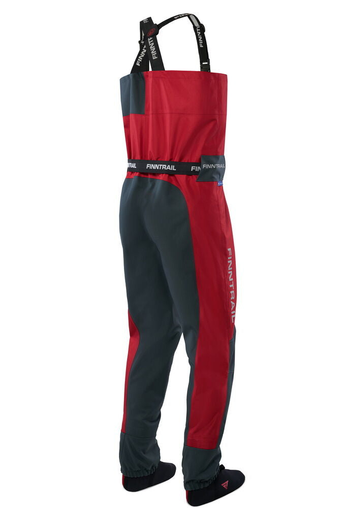 Kombinezoninės bridkelnės Finntrail Waders Aquamaster Red