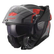 LS2 FF910 ADVANT 2 GLIDE Helmet Black Grey Red