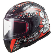 LS2 FF353 RAPID ŠALMAS - MINI VOODOO Black Red