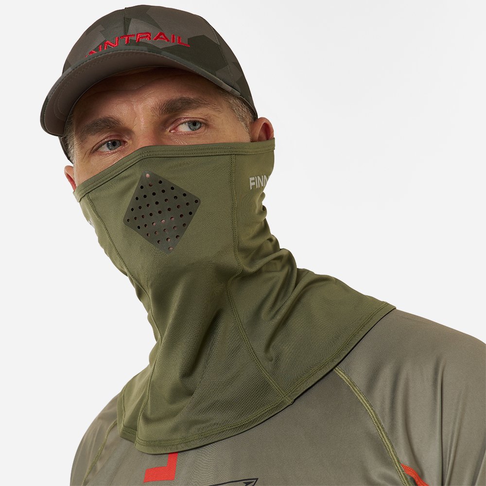 Kaukė Finntrail Face Mask Wave Khaki OS