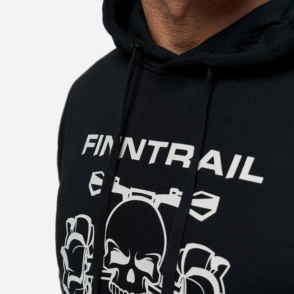 Džemperis Finntrail Hoody ATV Skull Black