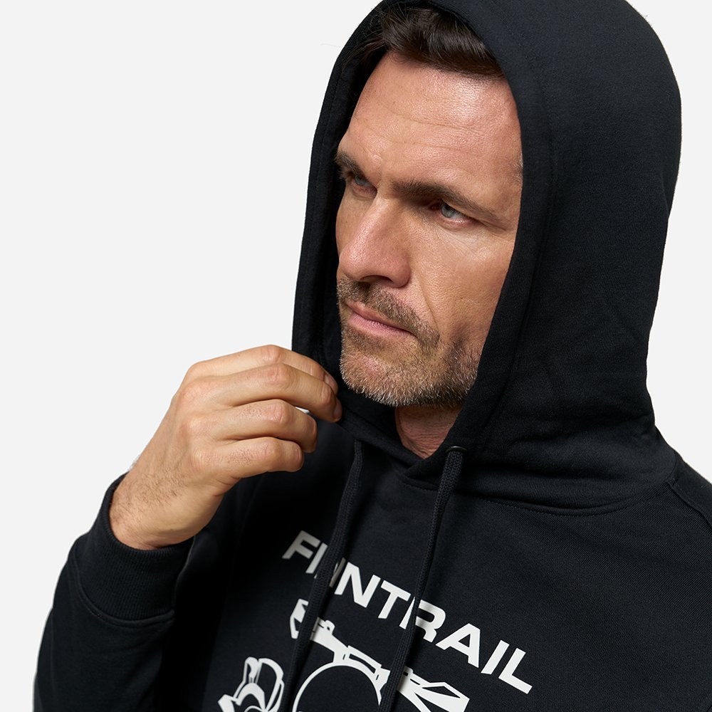 Hoodie Finntrail Hoody ATV Skull Black