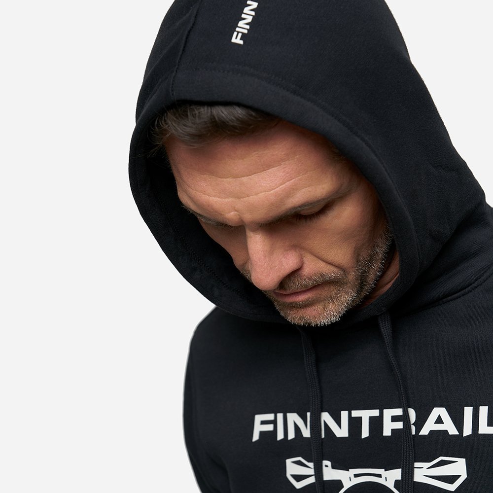 Hoodie Finntrail Hoody ATV Skull Black