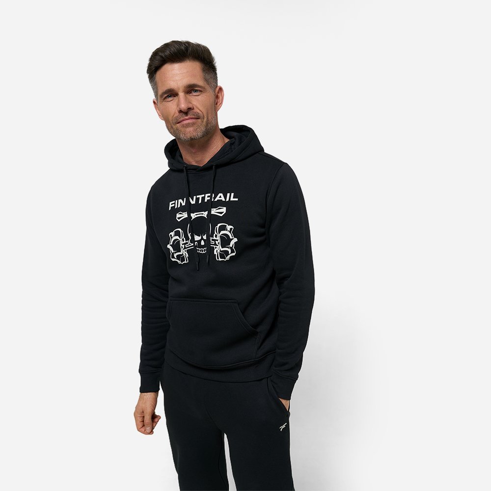 Hoodie Finntrail Hoody ATV Skull Black
