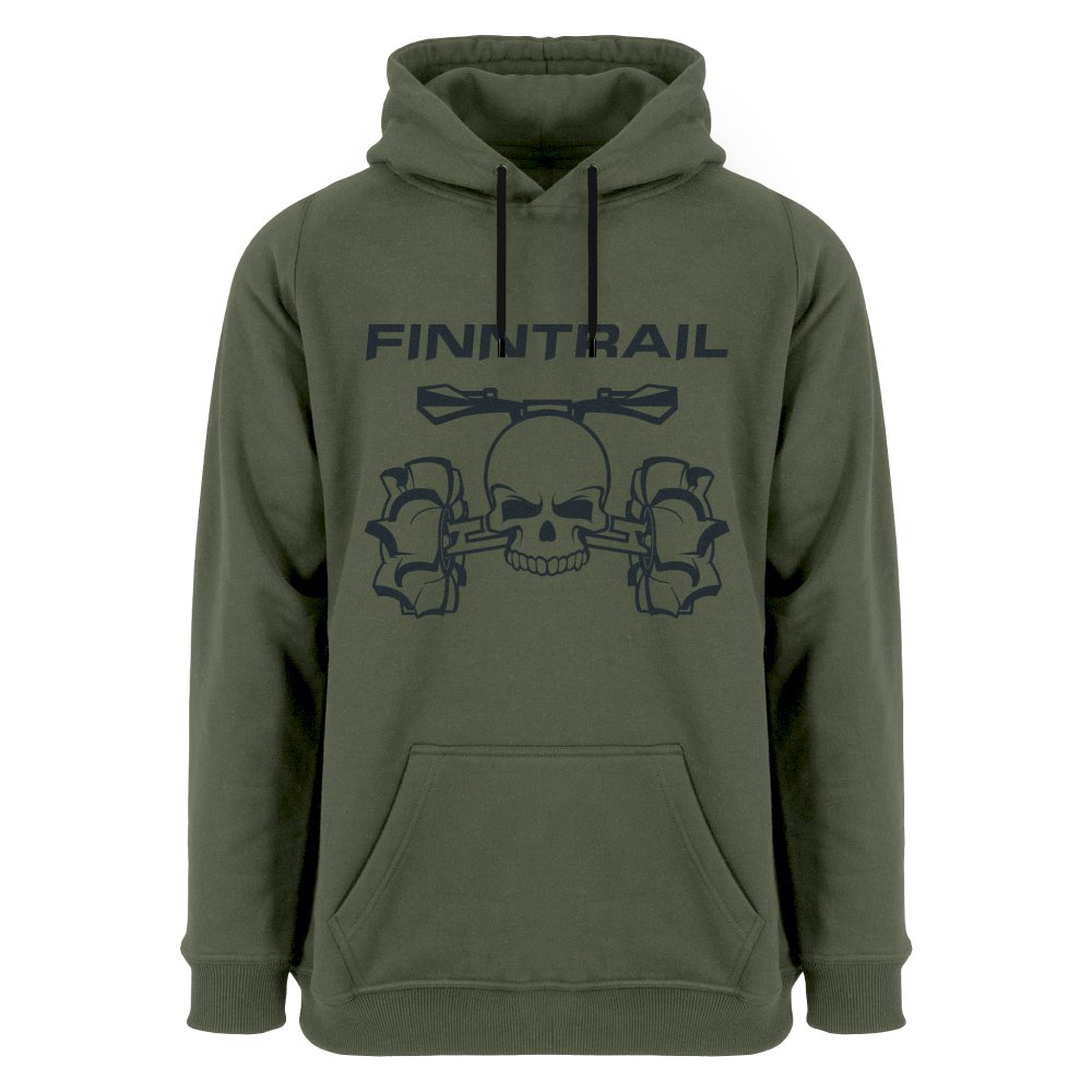 Džemperis Finntrail Hoody ATV Skull Khaki