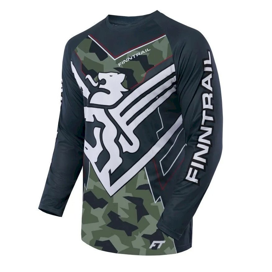 Marškinėliai Finntrail Jersey CamoArmy