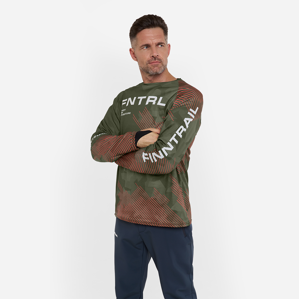 Marškinėliai Finntrail Jersey Gravity Khaki
