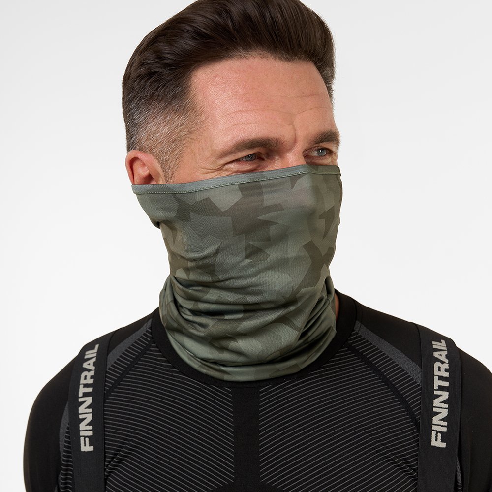 Kaklaskarė Finntrail Scarf Tube CamoShadowGreen OS