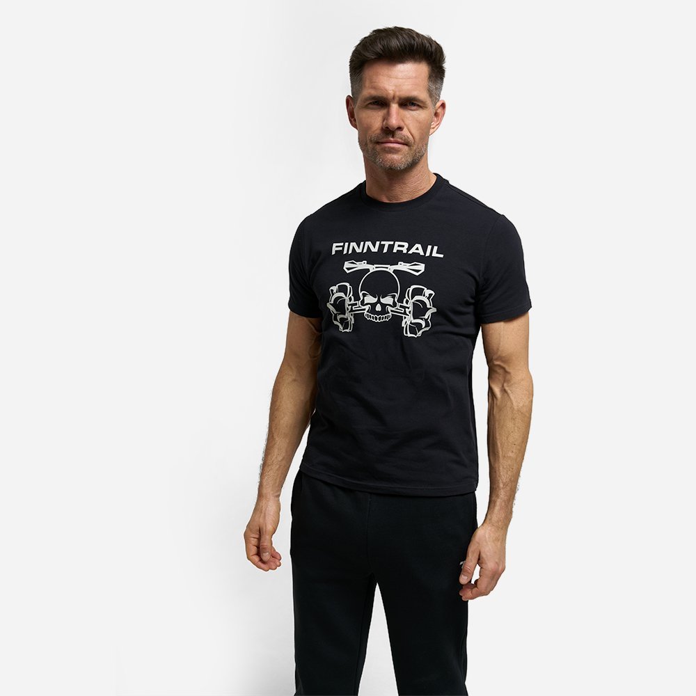 Marškinėliai Finntrail T-shirt ATV Skull Black