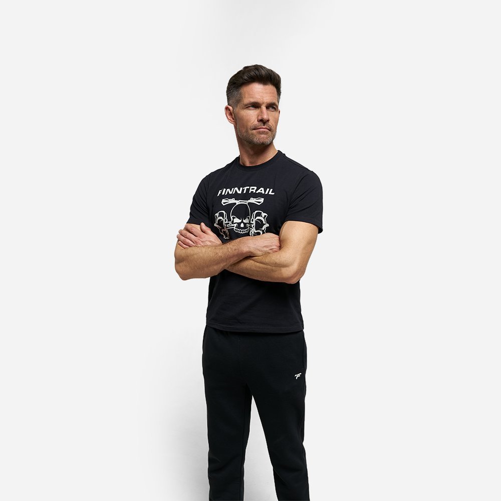 Marškinėliai Finntrail T-shirt ATV Skull Black