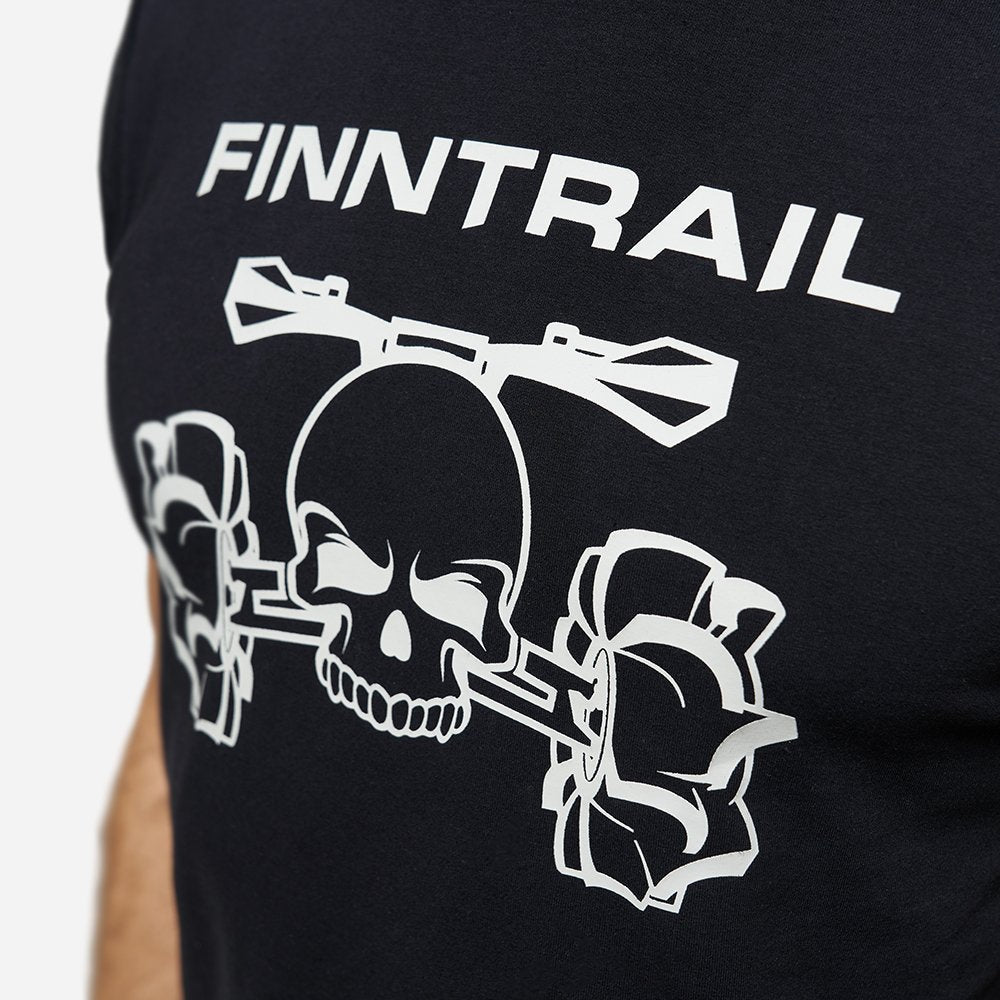 Marškinėliai Finntrail T-shirt ATV Skull Black