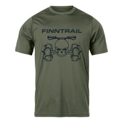 Marškinėliai Finntrail T-shirt ATV Skull Khaki