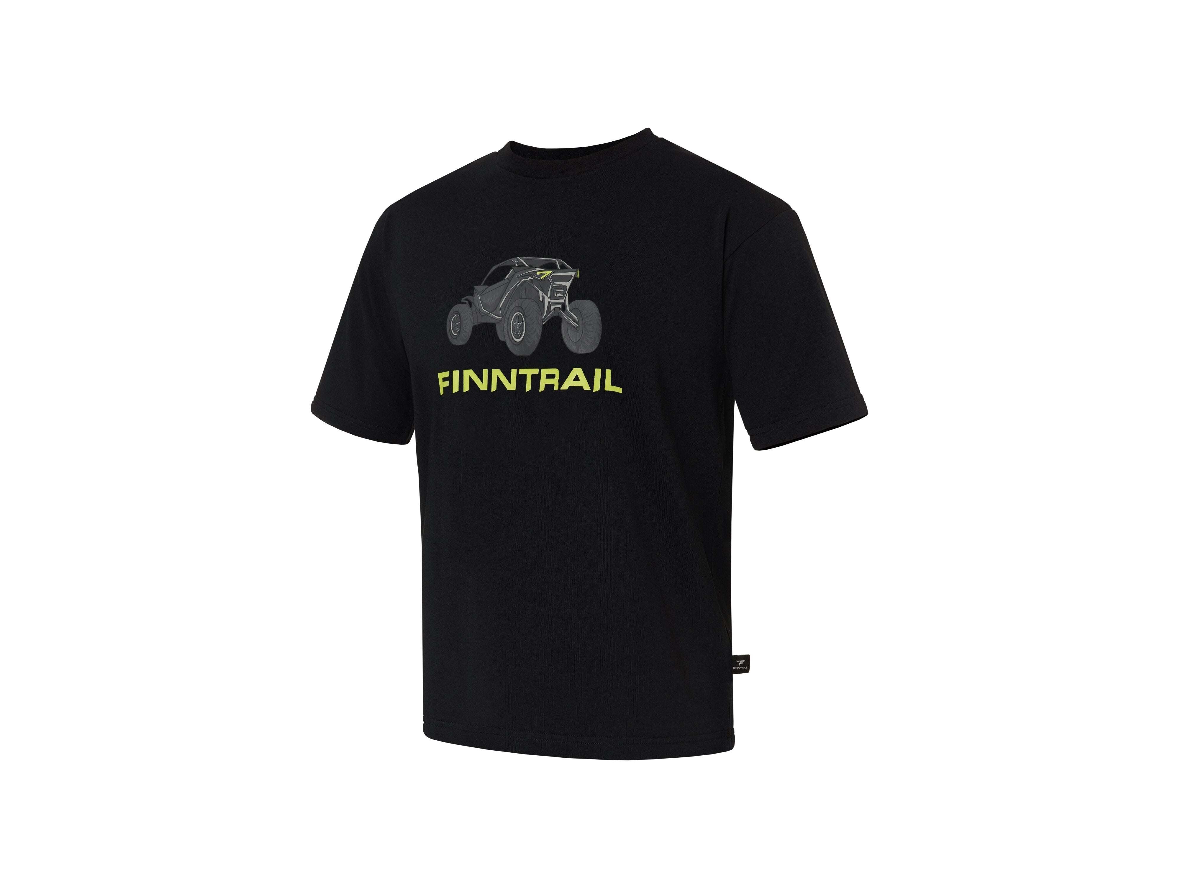 Marškinėliai Finntrail T-shirt Big Fish BlackYellow