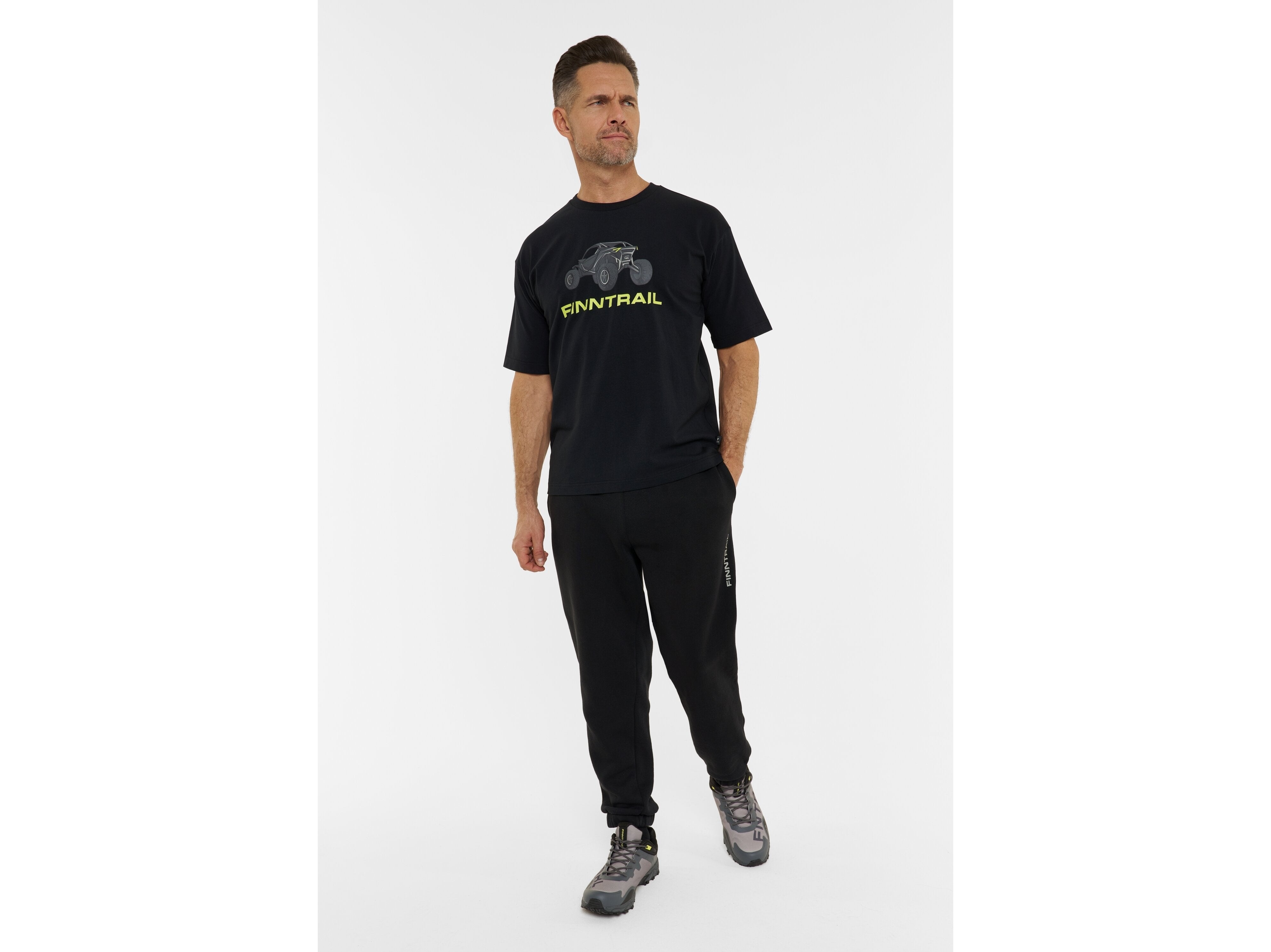Marškinėliai Finntrail T-shirt Big Fish BlackYellow