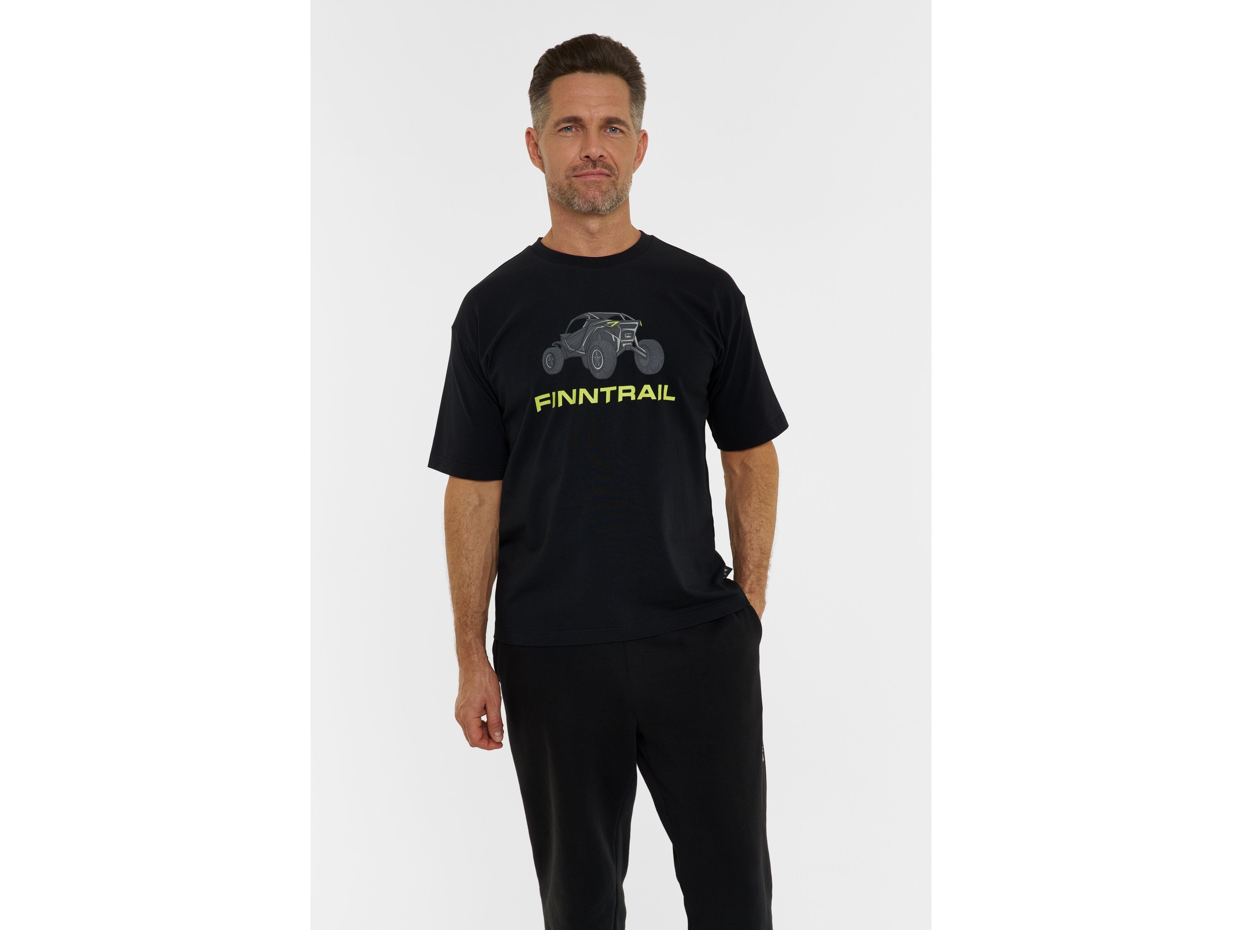 Marškinėliai Finntrail T-shirt Big Fish BlackYellow
