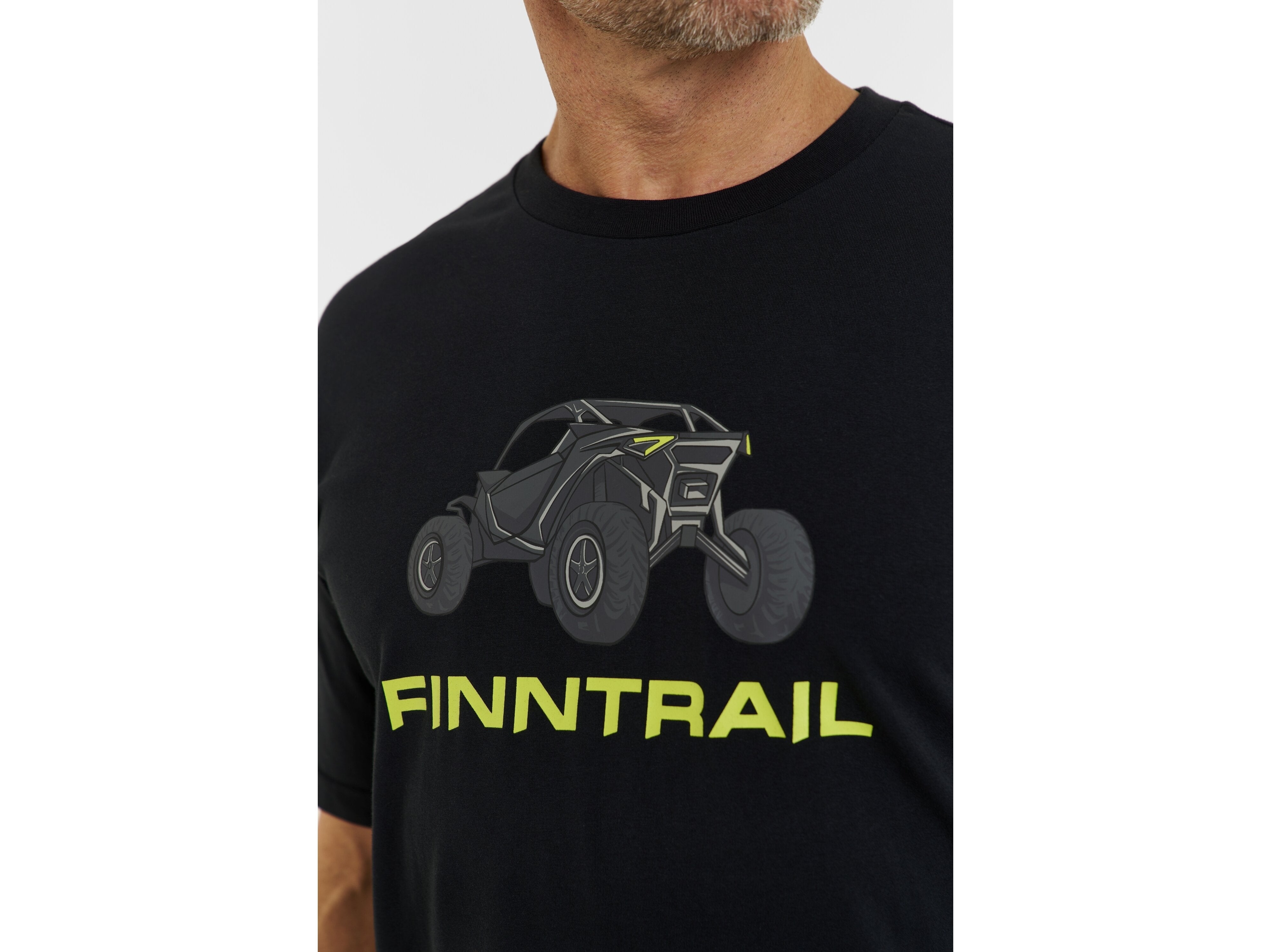 Marškinėliai Finntrail T-shirt Big Fish BlackYellow