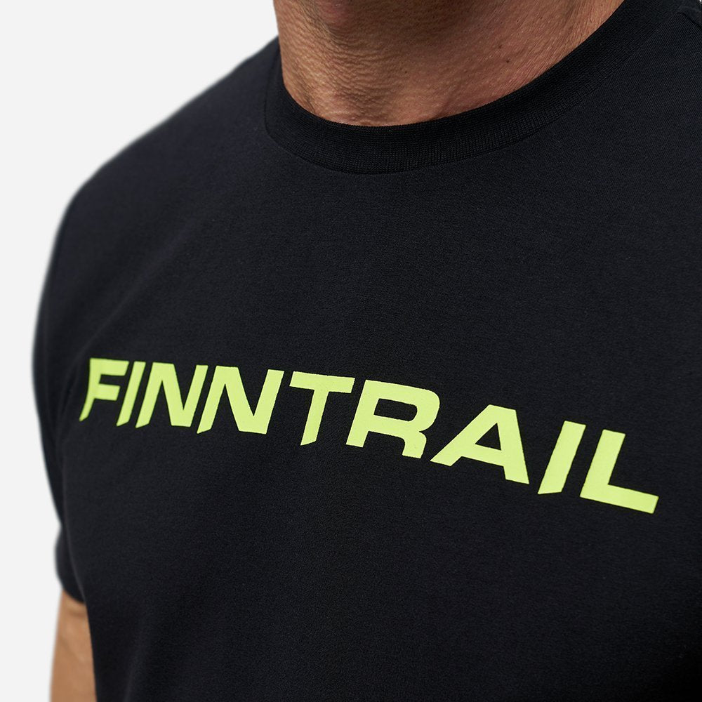 Marškinėliai Finntrail T-shirt LogoQR Black