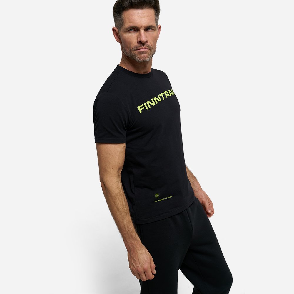 Marškinėliai Finntrail T-shirt LogoQR Black