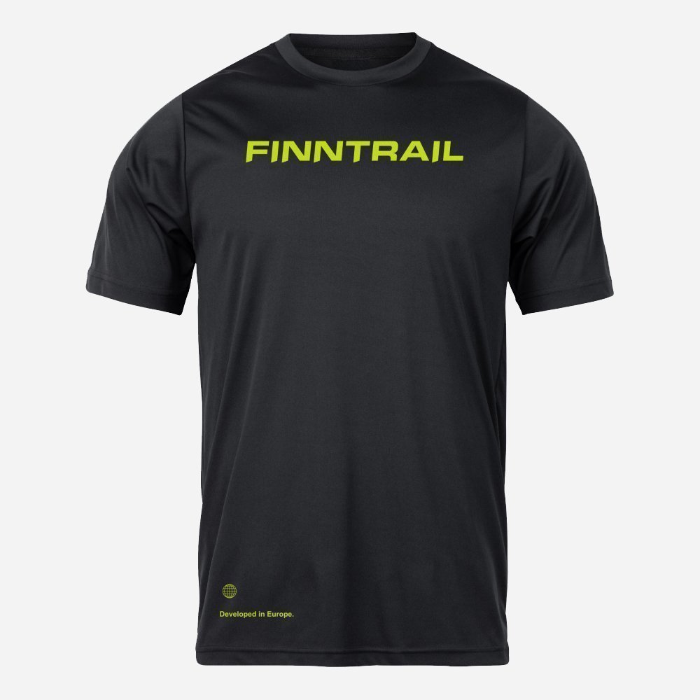 Marškinėliai Finntrail T-shirt LogoQR Black