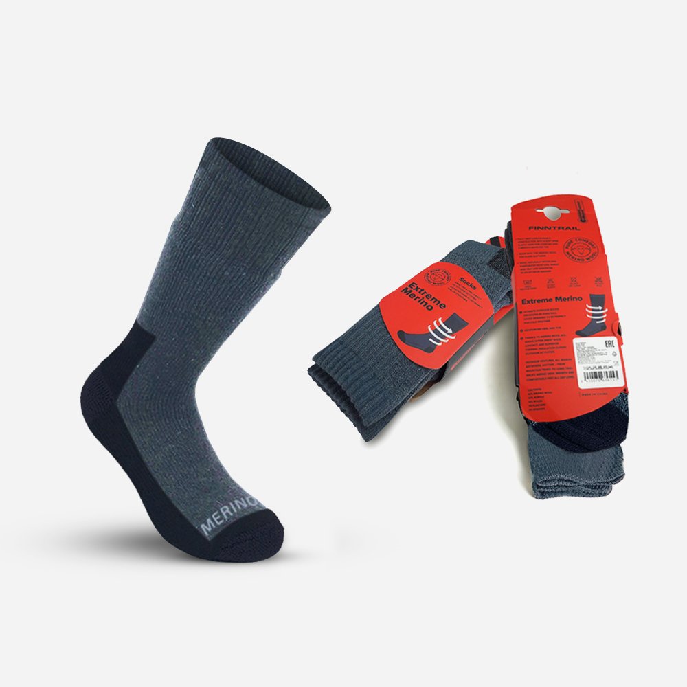 Termo Kojinės Finntrail ExtremeMerino DarkGrey