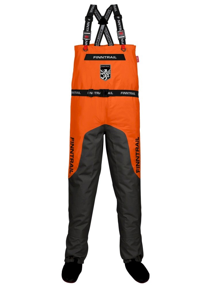 Kombinezoninės bridkelnės Finntrail Waders Aquamaster Orange
