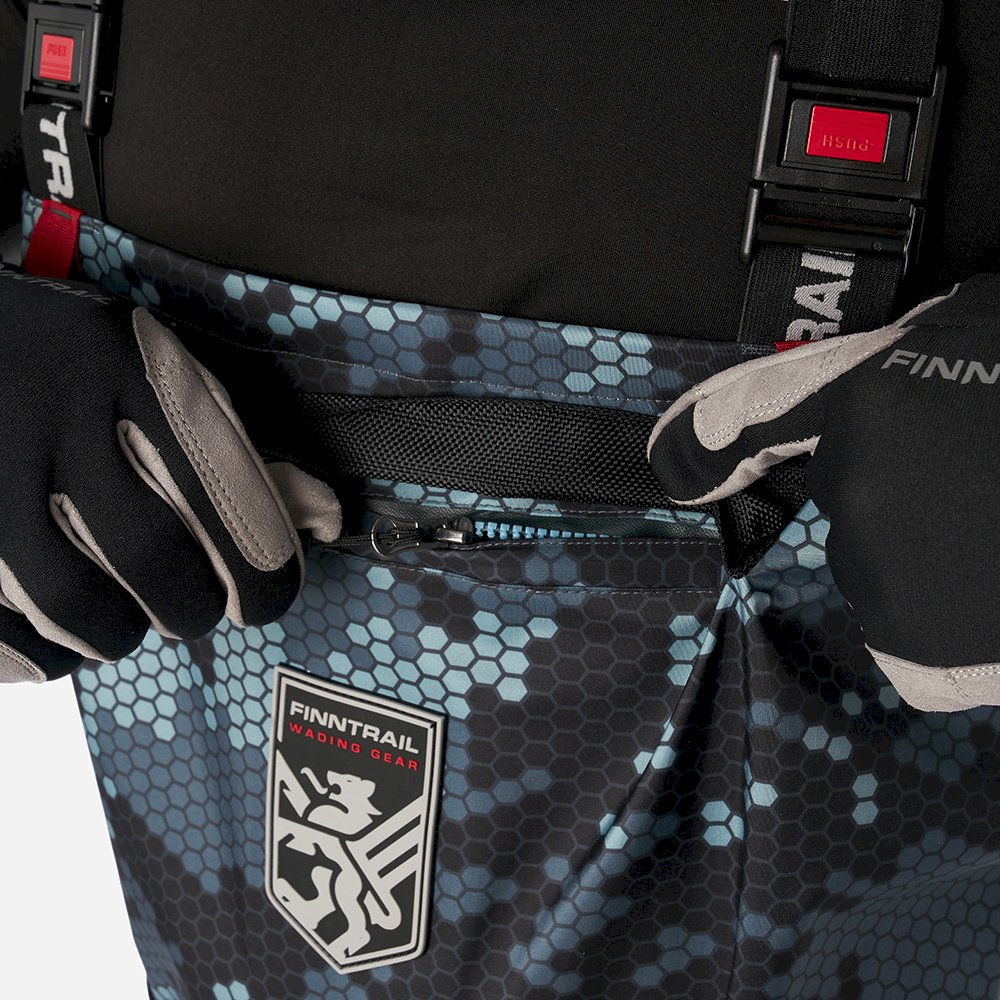 Kombinezoninės bridkelnės Finntrail Waders Enduro Camo Grey