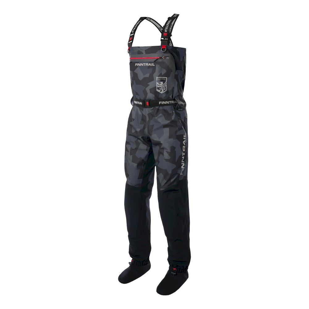 Kombinezoninės kelnės / bridkelnės Finntrail Waders Speedmaster CamoShadowBlack