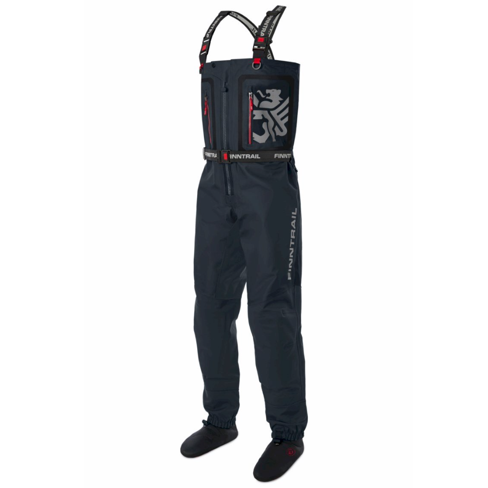 Kombinezoninės bridkelnės Finntrail Waders Speedmaster ZIP Graphite