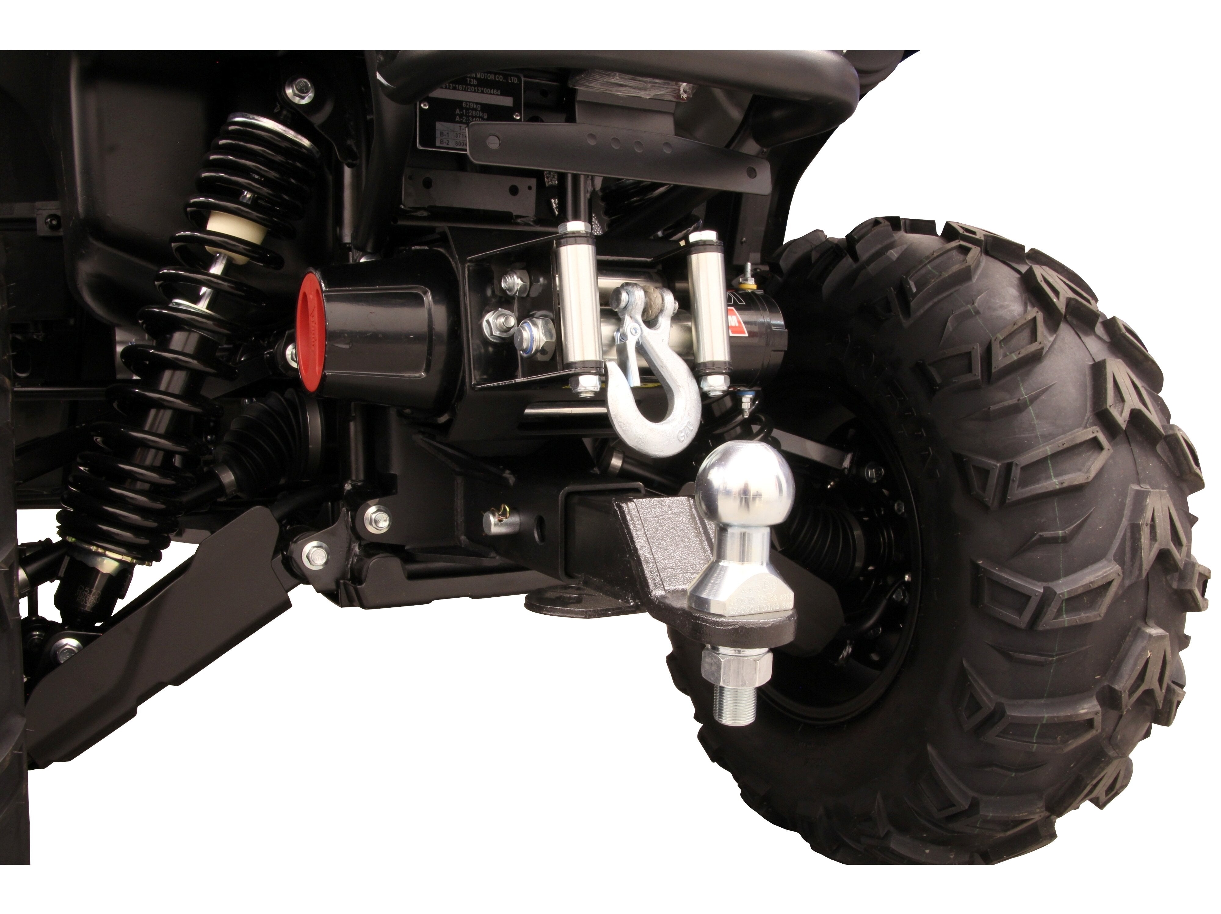 Rear Winch Mounting Kit with 2-inch hitch receiver: LONCIN XWOLF 700; LONCIN XWOLF 550 (2024+)