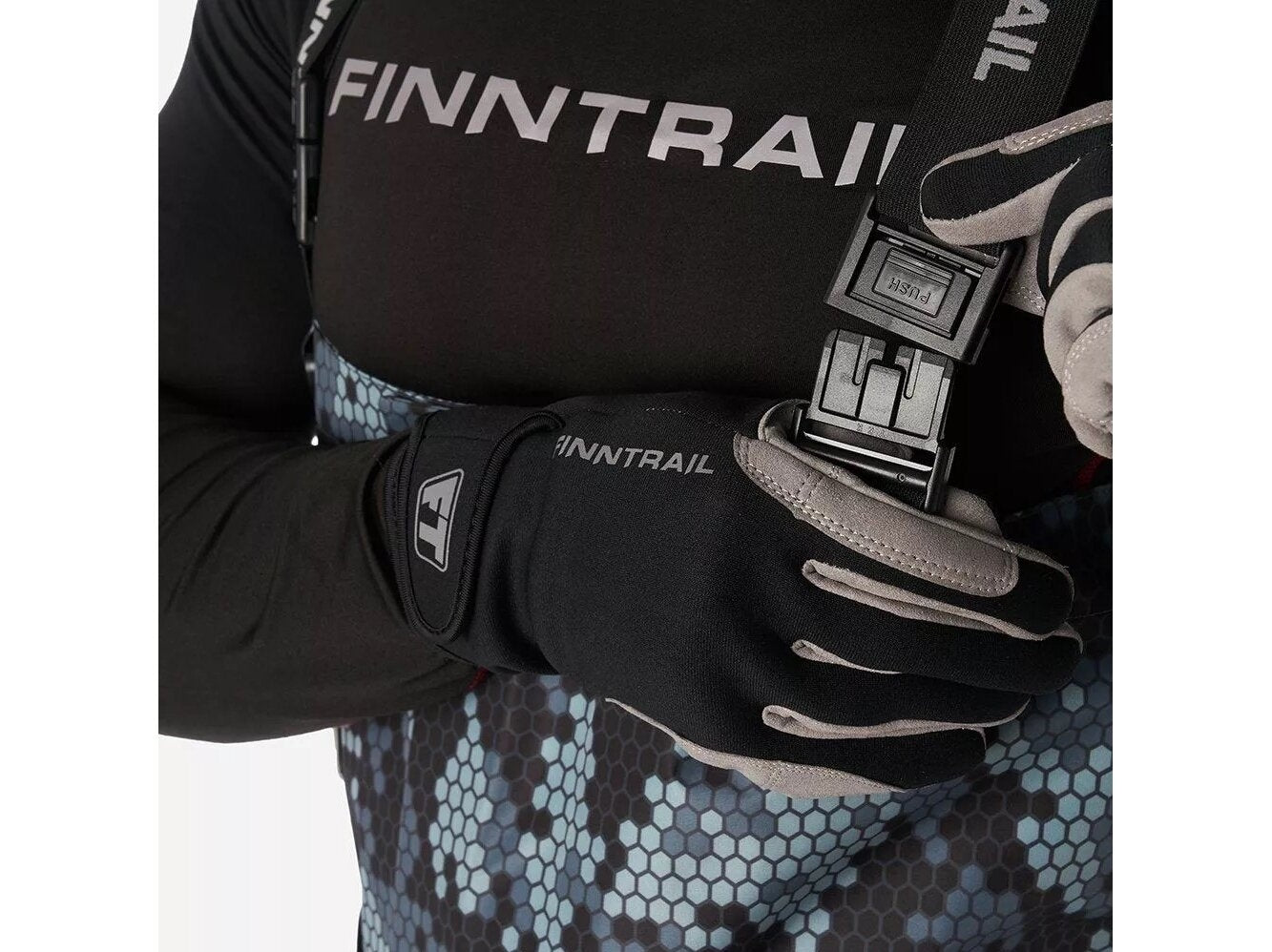 Kombinezoninės bridkelnės Finntrail Waders Aquamaster-Z CamoGrey