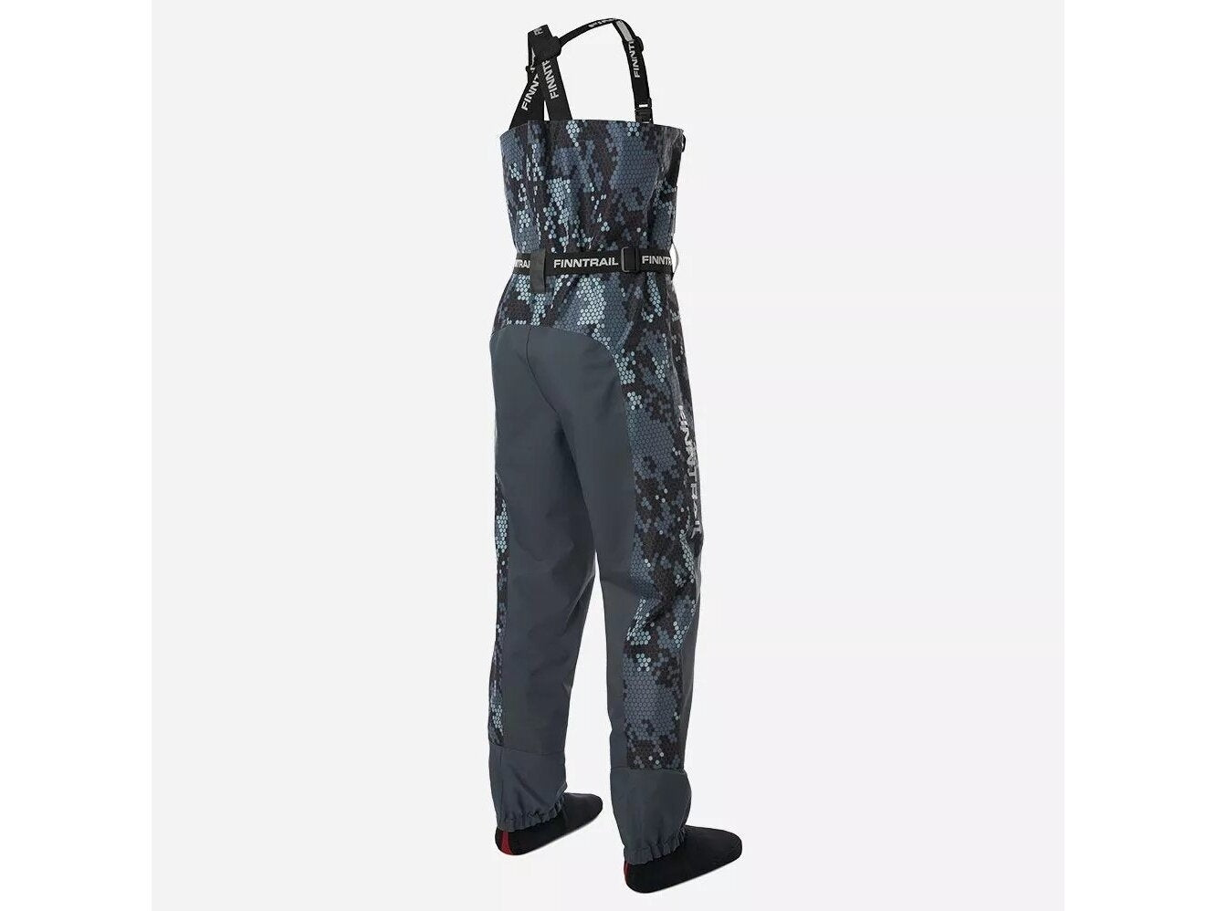 Kombinezoninės bridkelnės Finntrail Waders Aquamaster-Z CamoGrey