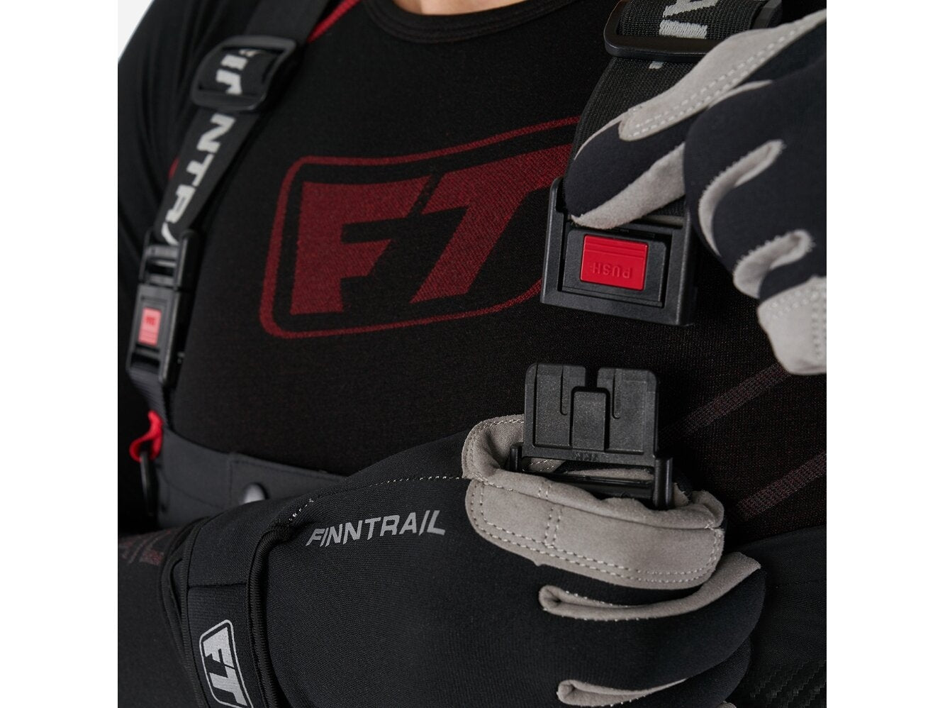 Kombinezoninės bridkelnės Finntrail Waders Speedmaster ZIP Graphite
