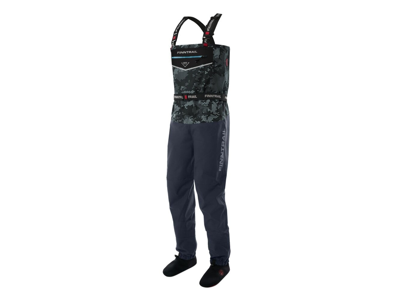 Kombinezoninės bridkelnės Finntrail Waders Enduro CamoGrey