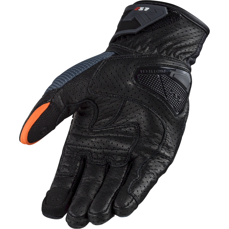 Pirštinės LS2 AIR RAPTOR MAN GLOVES DARK BLUE H-V ORANGE