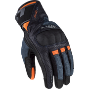 Pirštinės LS2 AIR RAPTOR MAN GLOVES DARK BLUE H-V ORANGE