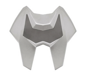 LS2 AIR VENT UPPER GLITTER WHITE FF901