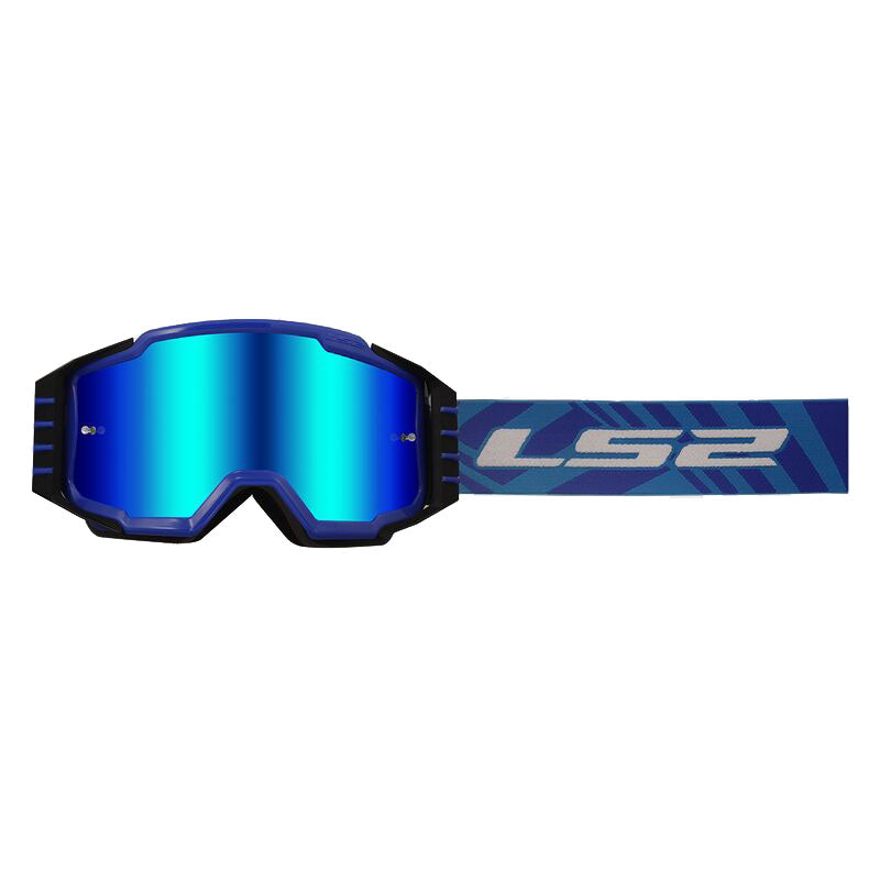 LS2 CHARGER PRO GOGGLE H-V Orange/Iridium Visor