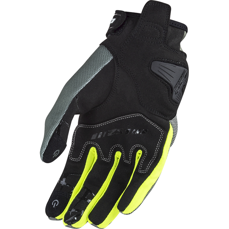 Pirštinės LS2 DART 2 MAN GLOVES GREY H-V YELLOW