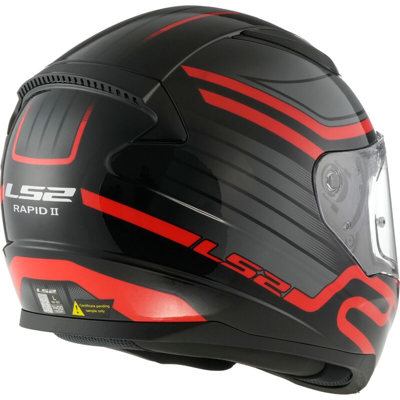 LS2 FF353 RAPID 2 ŠALMAS - CIRCUIT White Red
