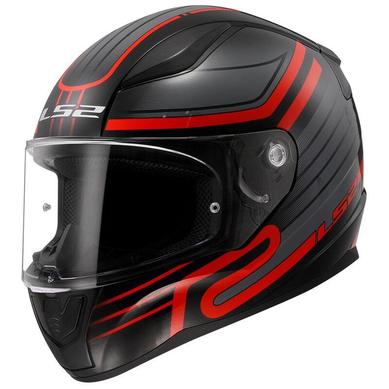 LS2 FF353 RAPID 2 ŠALMAS - CIRCUIT White Red