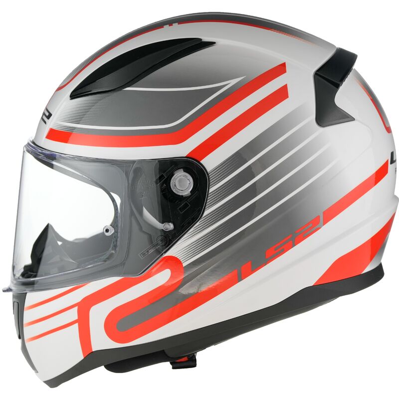 LS2 FF353 RAPID 2 ŠALMAS - CIRCUIT White Red