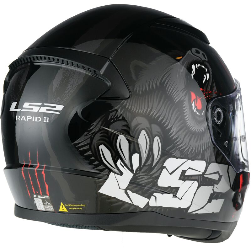 LS2 FF353 RAPID 2 ŠALMAS - CLAW Black