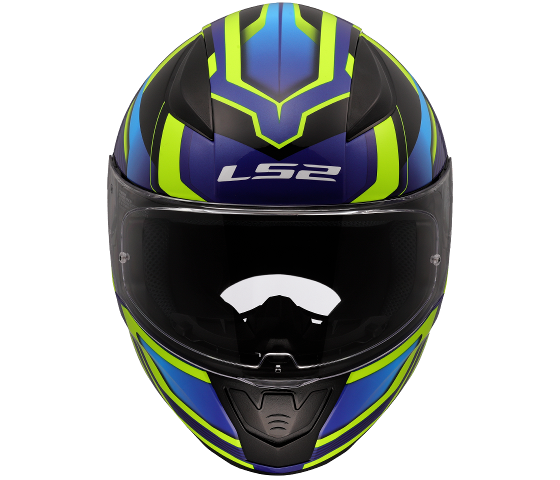 LS2 FF353 RAPID II ŠALMAS - FLITZ H-VIS YELLOW BLUE