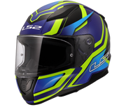 LS2 FF353 RAPID II ŠALMAS - FLITZ H-VIS YELLOW BLUE