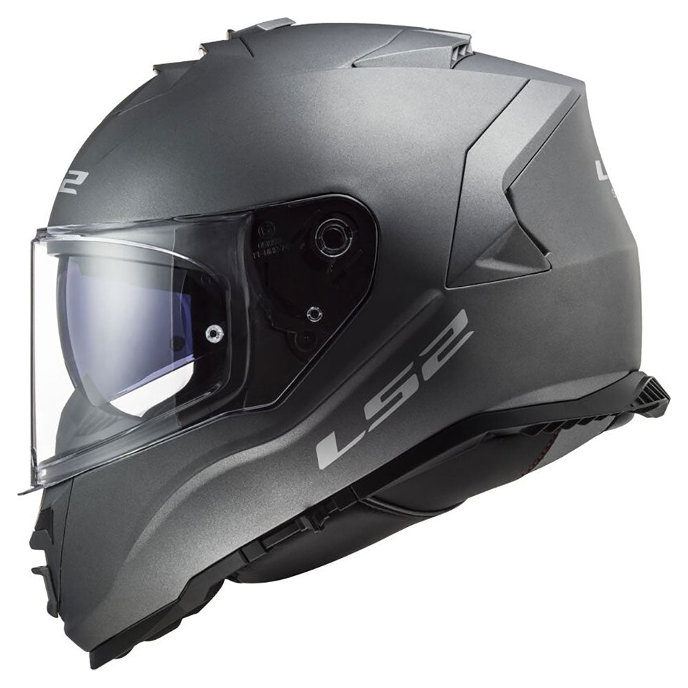 LS2 FF800 STORM II ŠALMAS - SOLID Matt Titanium