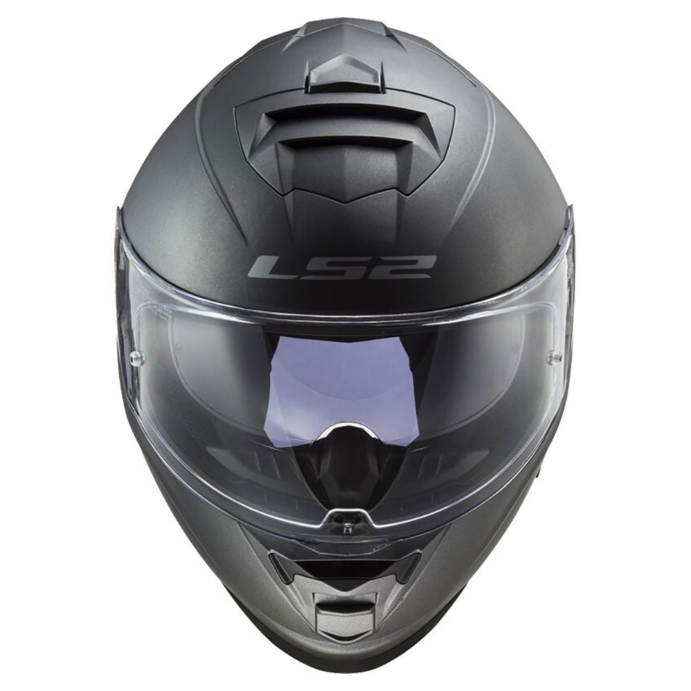 LS2 FF800 STORM II ŠALMAS - SOLID Matt Titanium